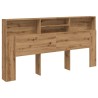Armoire de tête de lit chêne artisanal 200x19x103,5 cm 