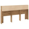 Armoire de tête de lit chêne artisanal 200x19x103,5 cm 