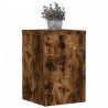 Supports pour plantes 2 pcs chêne fumé bois d'ingénierie 