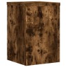 Supports pour plantes 2 pcs chêne fumé bois d'ingénierie 