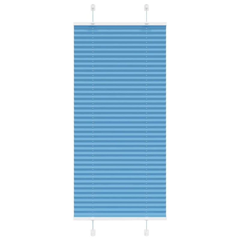 Store plissé bleu 65x100 cm largeur du tissu 64,4 cm polyester 