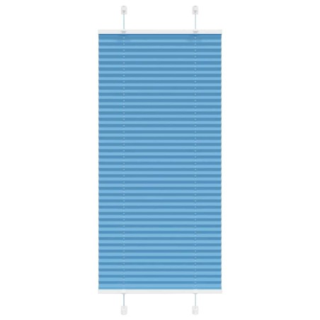 Store plissé bleu 65x100 cm largeur du tissu 64,4 cm polyester 
