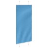 Store plissé bleu 65x100 cm largeur du tissu 64,4 cm polyester 