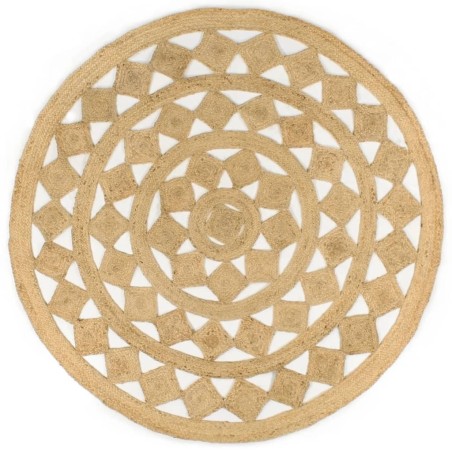 Tapis fait à la main Jute tressée 180 cm 
