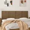 Tête de lit murale Marron miel 206x3x63 cm Bois massif de pin 