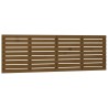 Tête de lit murale Marron miel 206x3x63 cm Bois massif de pin 