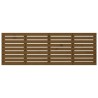 Tête de lit murale Marron miel 206x3x63 cm Bois massif de pin 