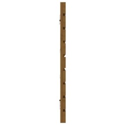 Tête de lit murale Marron miel 206x3x63 cm Bois massif de pin 