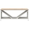 Étagère à bois de chauffage avec plateau en bois blanc 