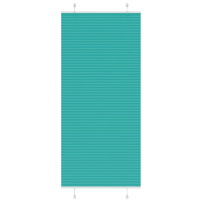 Store plissé vert pétrole 100x200cm largeur du tissu 99,4 cm 