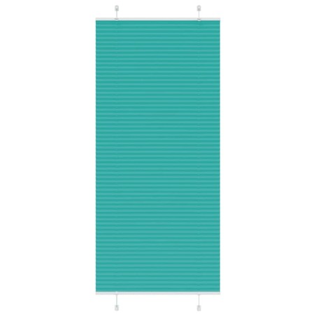 Store plissé vert pétrole 100x200cm largeur du tissu 99,4 cm 