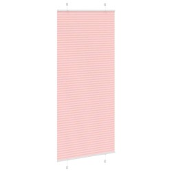 Store plissé rose 100x200 cm largeur du tissu 99,4 cm polyester 