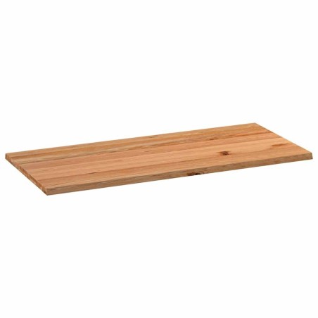 Dessus de table marron clair bois chêne massif rectangulaire 