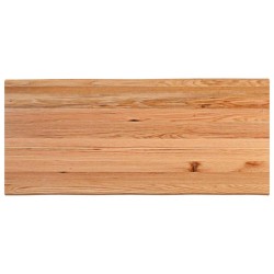Dessus de table marron clair bois chêne massif rectangulaire 