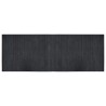 Tapis rectangulaire gris 70x200 cm bambou 
