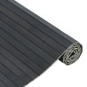 Tapis rectangulaire gris 70x200 cm bambou 