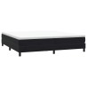Sommier à lattes de lit sans matelas noir 200x210 cm velours 