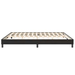 Sommier à lattes de lit sans matelas noir 200x210 cm velours 