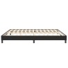 Sommier à lattes de lit sans matelas noir 200x210 cm velours 