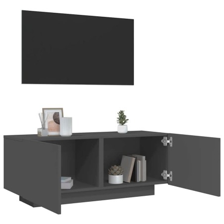 Meuble TV Gris 100x35x40 cm Aggloméré 
