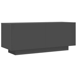 Meuble TV Gris 100x35x40 cm Aggloméré 