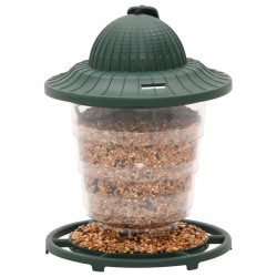 Mangeoires pour oiseaux 3 pcs vert foncé 13x13x17 cm 