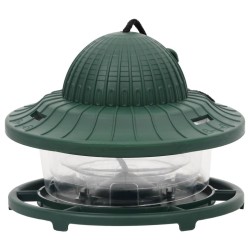 Mangeoires pour oiseaux 3 pcs vert foncé 13x13x17 cm 