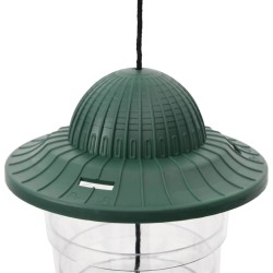 Mangeoires pour oiseaux 3 pcs vert foncé 13x13x17 cm 