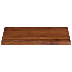 Dessus de table 80x70x3,8 cm rectangulaire bois massif récupéré 
