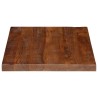 Dessus de table 80x70x3,8 cm rectangulaire bois massif récupéré 