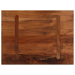 Dessus de table 80x70x3,8 cm rectangulaire bois massif récupéré 
