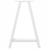 Pieds de table à manger en forme de A 2 pièces Blanc 60 x (72-73) cm Acier 