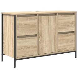 Meuble sous-vasque avec tiroirs chêne sonoma 90x34,5x60 cm 