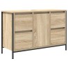 Meuble sous-vasque avec tiroirs chêne sonoma 90x34,5x60 cm 