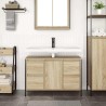 Meuble sous-vasque avec tiroirs chêne sonoma 90x34,5x60 cm 