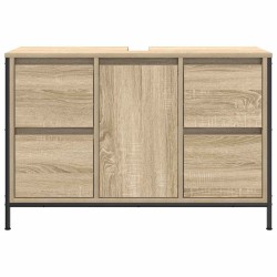 Meuble sous-vasque avec tiroirs chêne sonoma 90x34,5x60 cm 