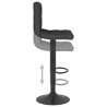 Tabouret de bar Noir Tissu 