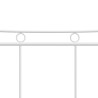 Cadre de lit sans matelas blanc métal 200x200 cm 