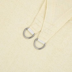 Voile d'ombrage 160 g/m² Crème 3x3 m PEHD 