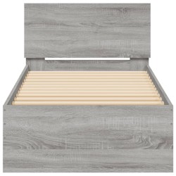 Cadre de lit sans matelas avec tête de lit 90x200 cm 