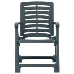 Chaises de jardin lot de 2 Plastique Vert 