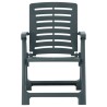 Chaises de jardin lot de 2 Plastique Vert 