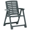 Chaises de jardin lot de 2 Plastique Vert 