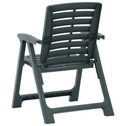 Chaises de jardin lot de 2 Plastique Vert 