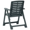Chaises de jardin lot de 2 Plastique Vert 