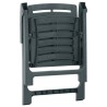 Chaises de jardin lot de 2 Plastique Vert 