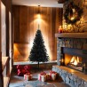 Sapin de Noël artificiel avec support noir 150 cm PVC 