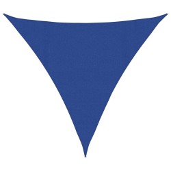 Voile d'ombrage 160 g/m² triangulaire bleu 4,5x4,5x4,5 m PEHD 