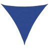 Voile d'ombrage 160 g/m² triangulaire bleu 4,5x4,5x4,5 m PEHD 
