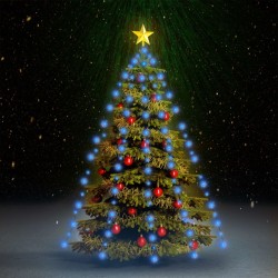 Guirlande lumineuse d'arbre de Noël 210 LED Bleu 210 cm 